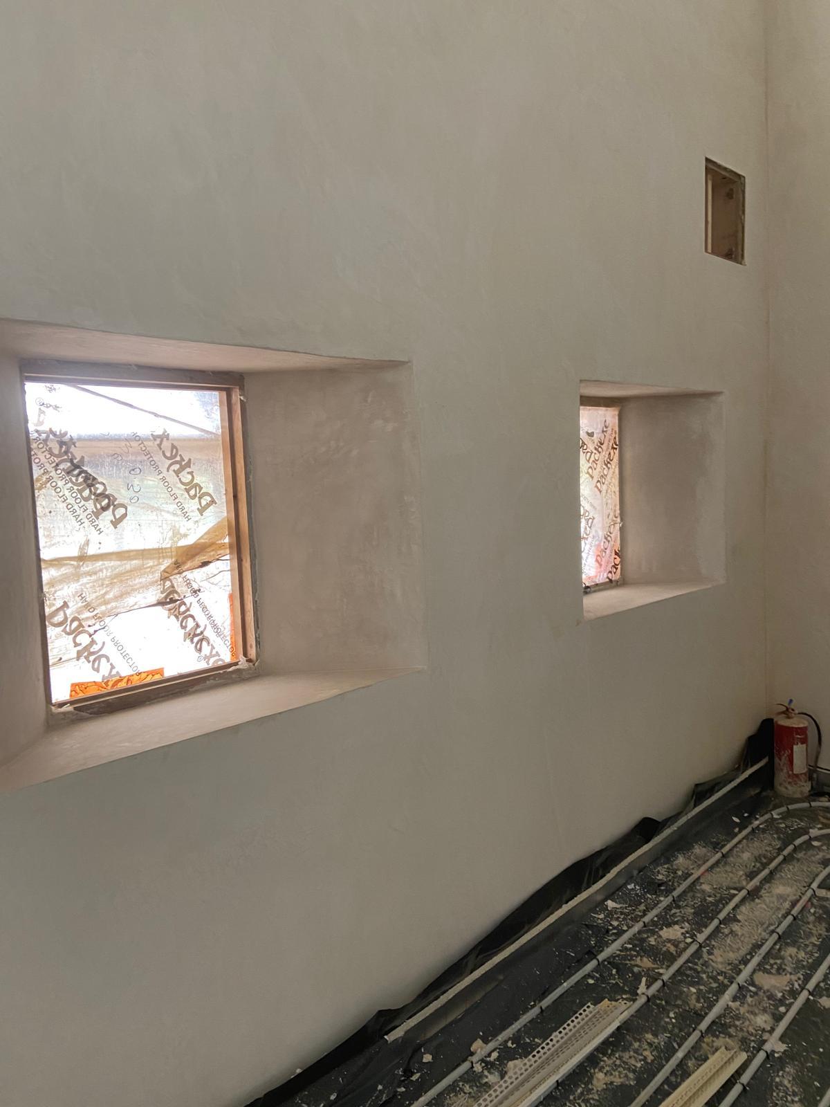 Interior image of walls within Roman Villa 