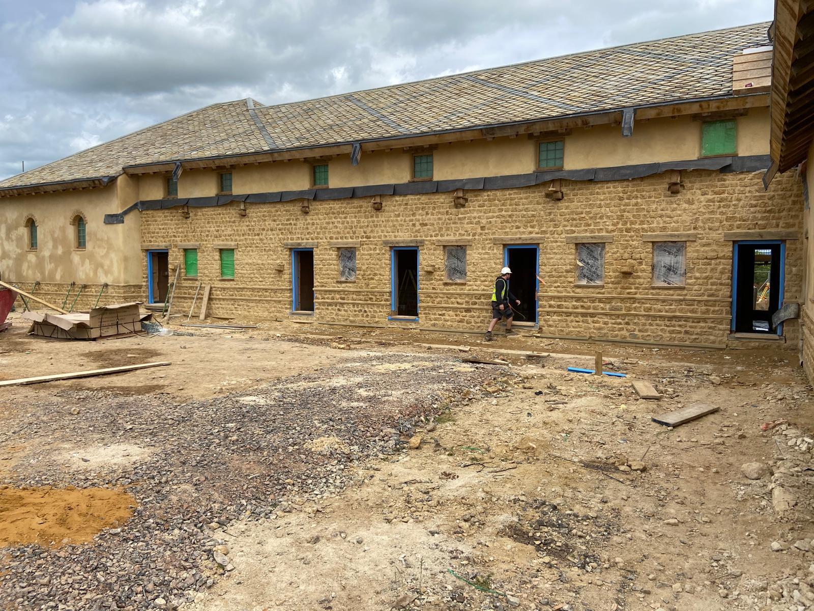 Exterior image villa rear elevation