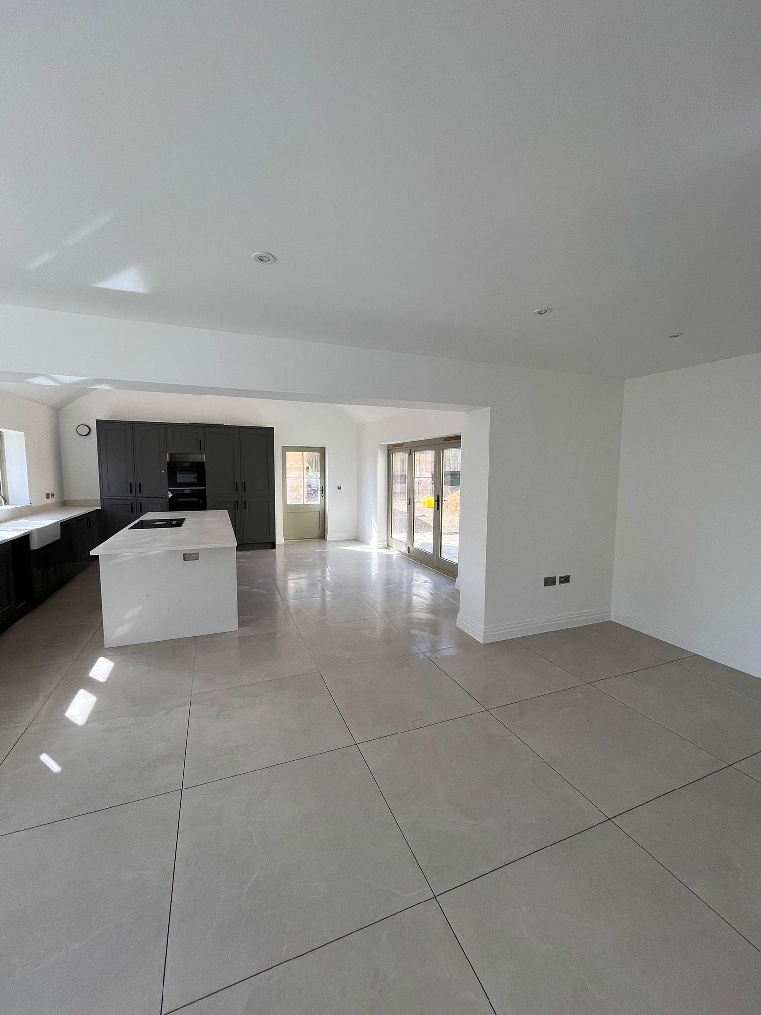 Internal image of kitchen in new build house in Chedworth
