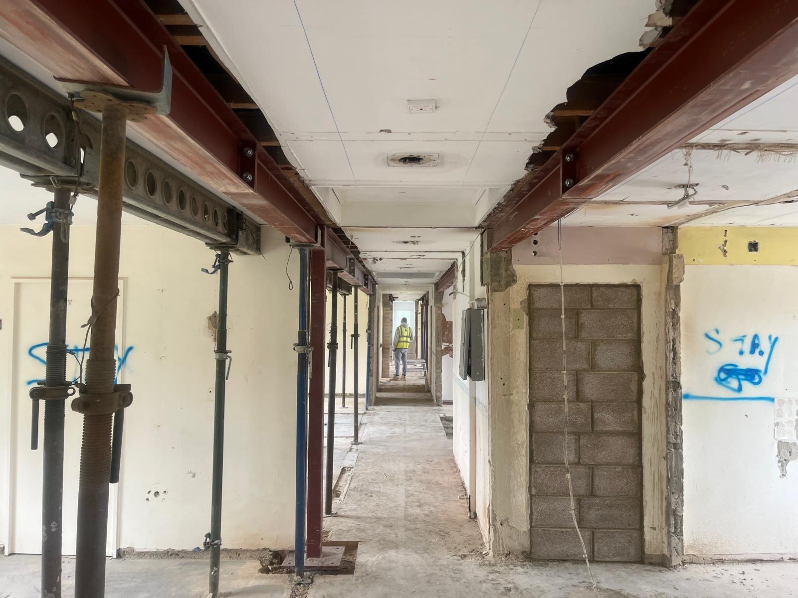 Site awaiting plastering