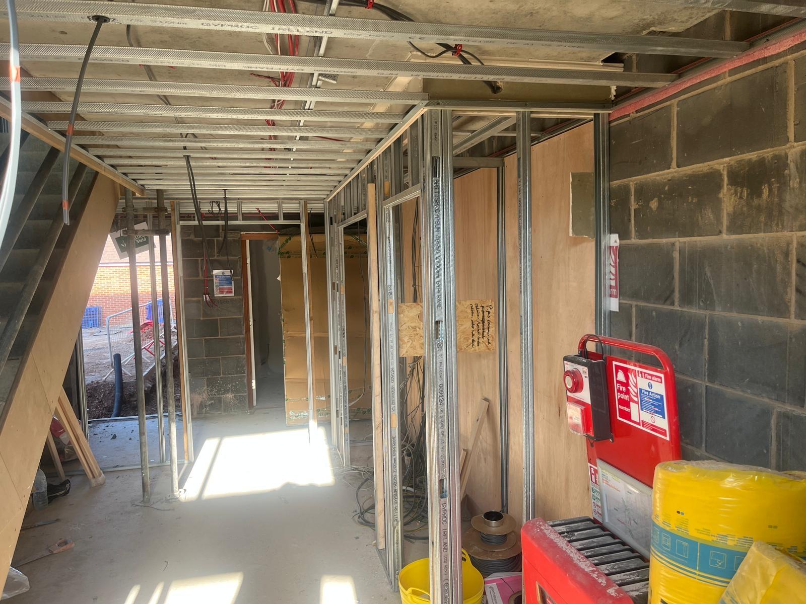 Site awaiting plastering