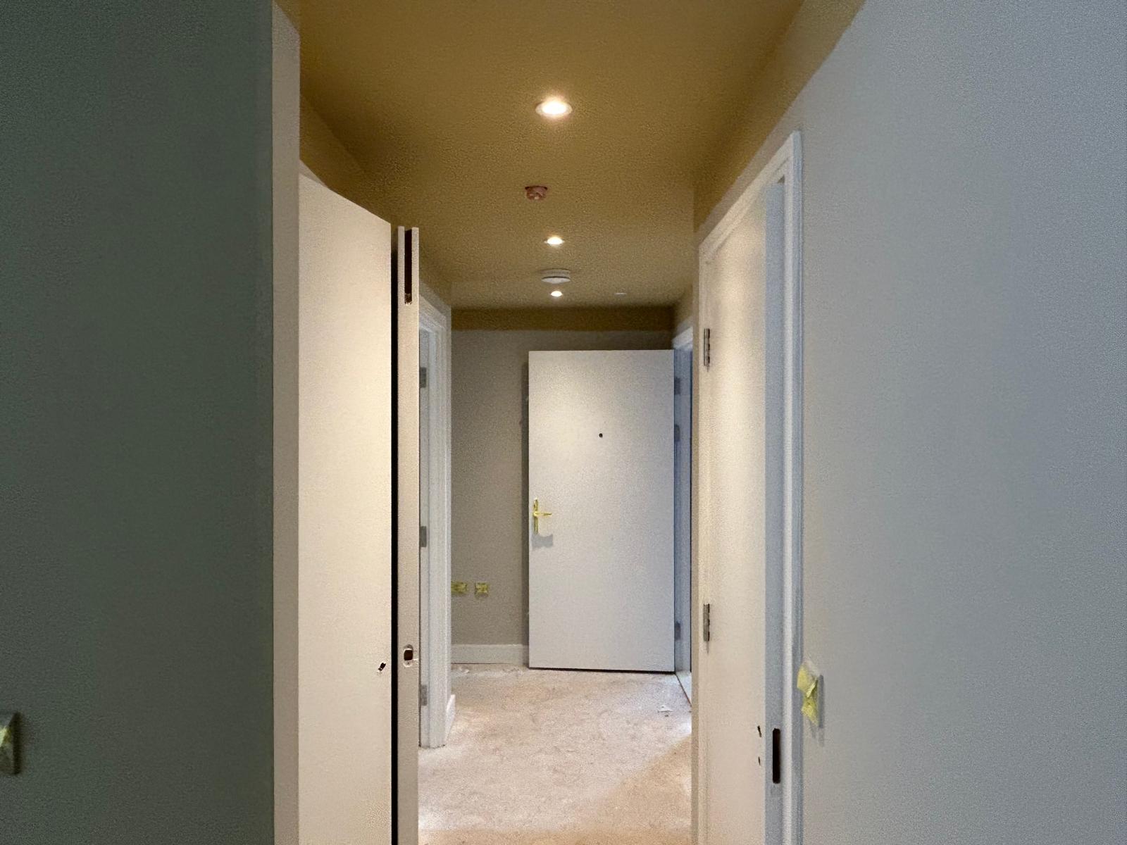 Hallway of multiple dwellings