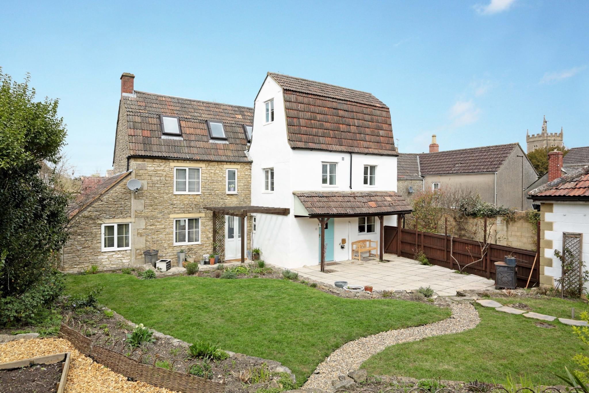 A British cottage with garden