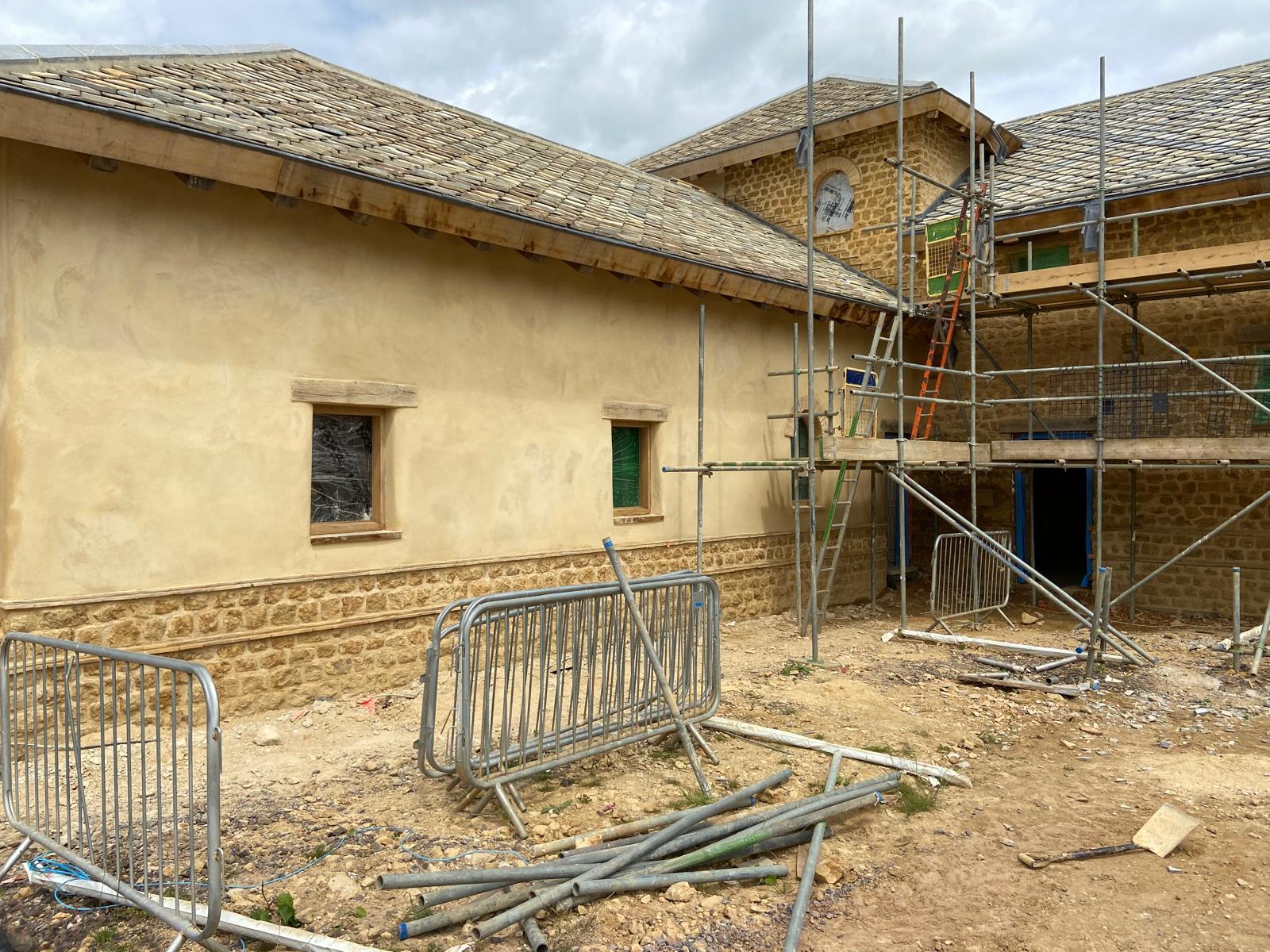 Preparations for work at prestigious site