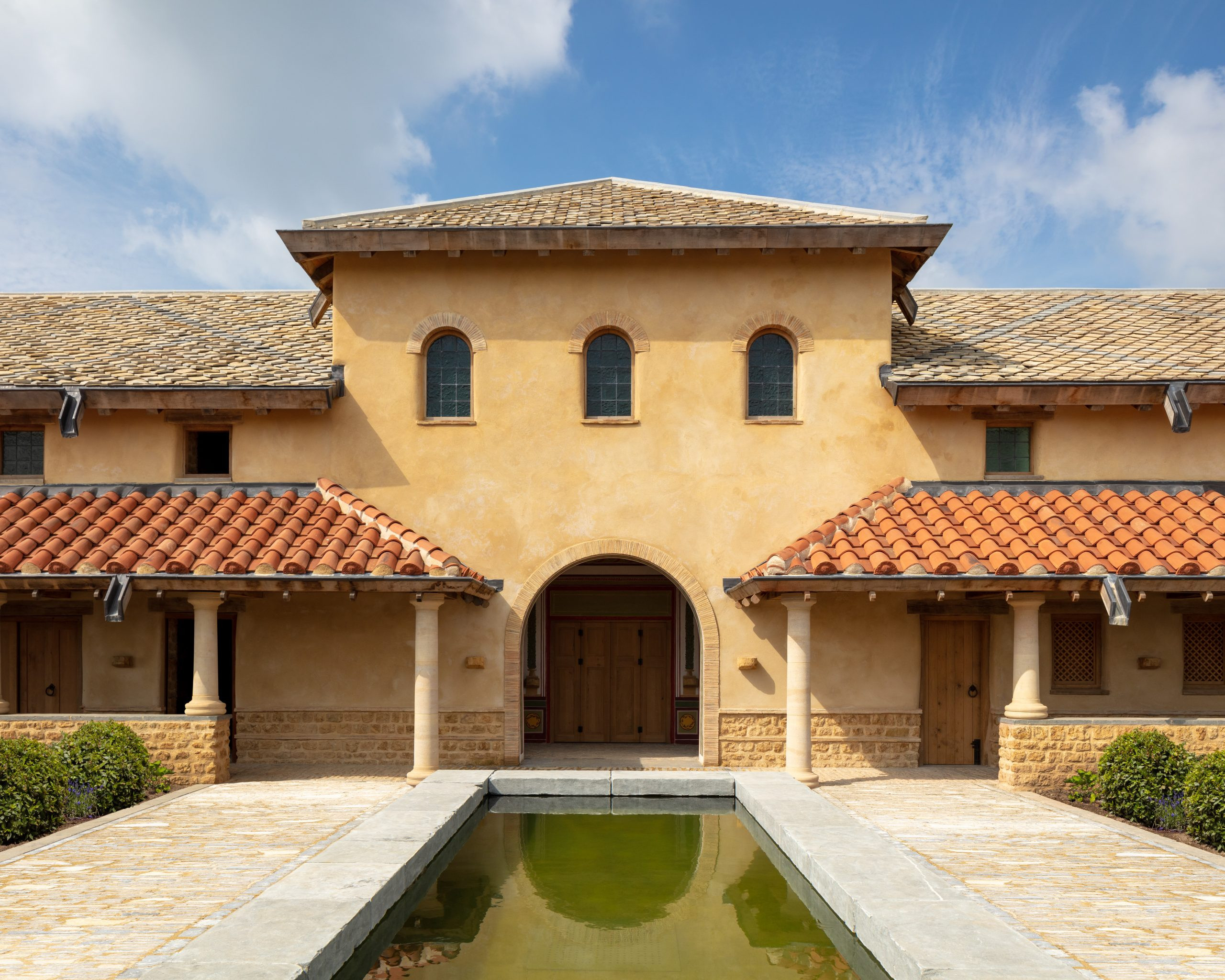 Front elevation of Roman Villa