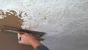 Apply fresh plaster to ceiling